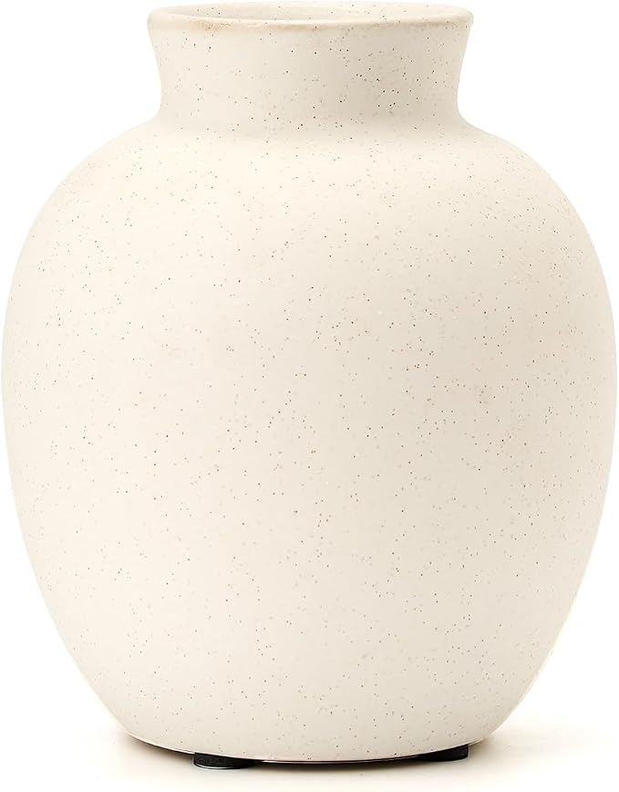 SIDUCAL Spotted Ceramic Modern Style Vase, 5.7 Inch Rustic Farmhouse Boho Vase - Image 7