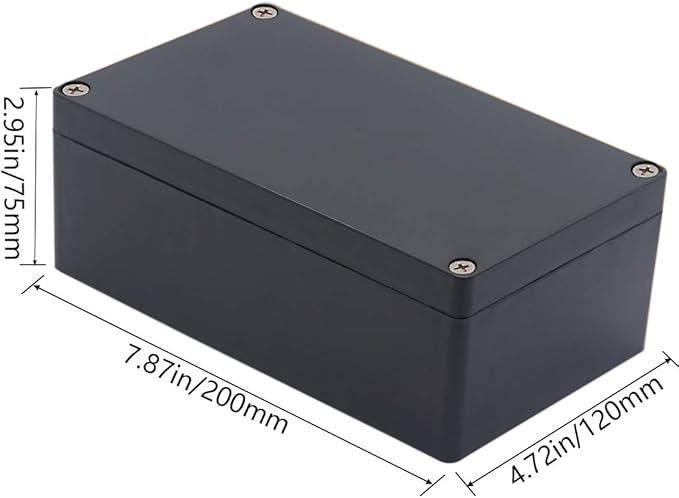 Project Box ABS Plastic Black Electrical Boxes IP65 Waterproof DIY Electronic - Image 2