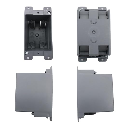 14 Cubic Inch Single Gang Old Work Electrical Outlet Box | PVC construction. - Image 5
