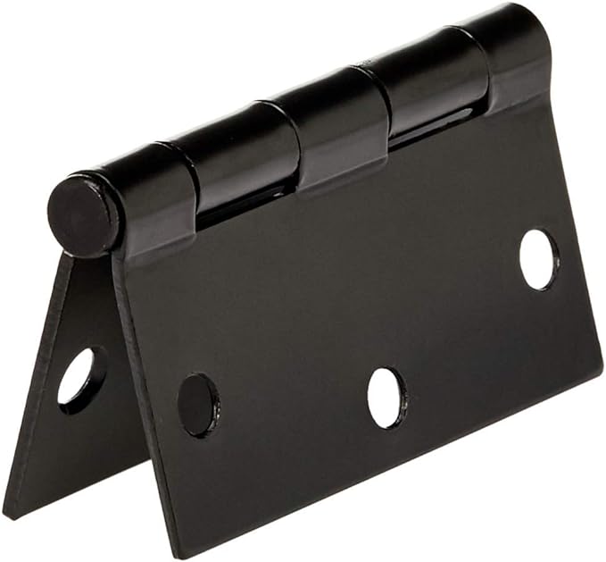 Amazon Basics Interior Door Hinges, 3.5 x 3.5 Inch, Matte Black - Image 2