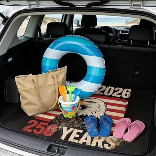 250 Years American Eagle Stroller Trunk Mat Universal Waterproof Cargo Liner - Image 2
