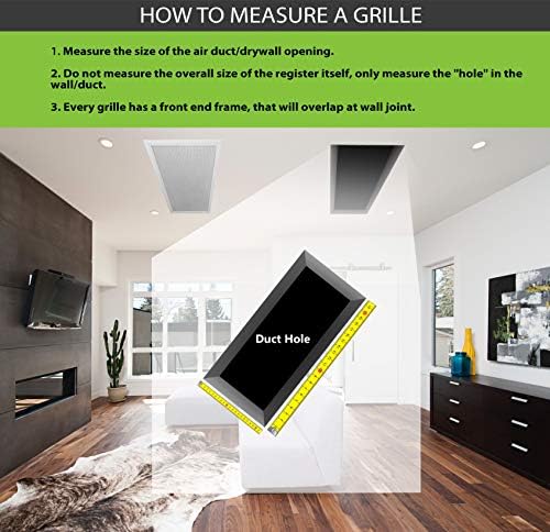HVAC Premium 10'' X 10'' Aluminum Return Grille - Image 5