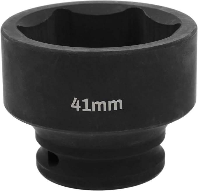 1/2" Drive 41mm Deep Impact Socket, 6 Point Chrome Molybdenum Steel Heavy Duty by YTkavq