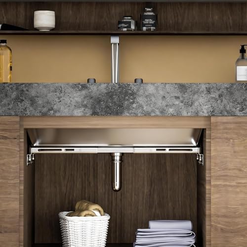 Undermount Sink Brackets Support Kit, Adjustable Heavy Duty Stainless Steel - Image 2