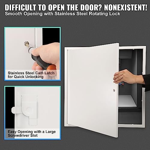 VEVOR Access Panel for Drywall, 24x24 in Galvanized Steel Access Door, Easy - Image 3