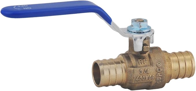 LD- 3/4" PEX Brass Ball Valve, LF Brass 3/4-in X 3/4-in PEX Shut off Ball Valve - Image 5