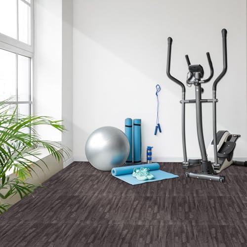 Sorbus Interlocking Wood Grain Foam Floor Tiles - Image 5