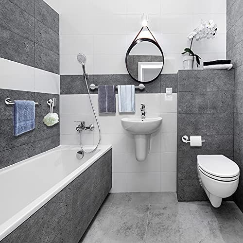 Towel Bar for Bathroom Polished Chrome, 27Inch Towel Rack Wall Mounted - Image 2