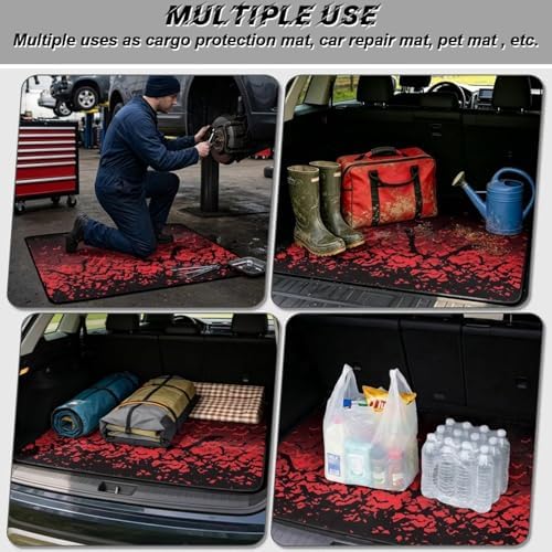 Red Bat Universal Car Trunk Mat All Weather Trunk Protection Cargo Liner - Image 3