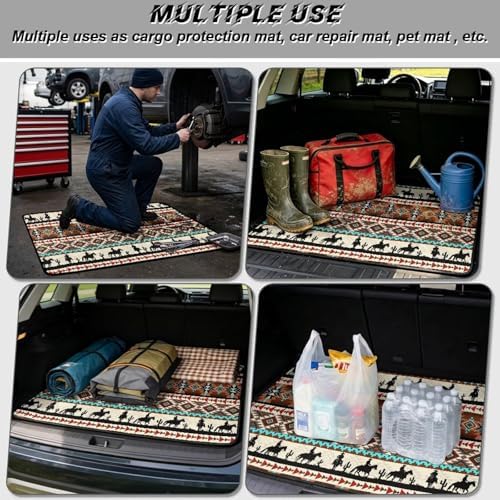 ELEQIN Car Cargo Liner Non Slip Backing Cargo Mat Rear Trunk Liner Western - Image 3