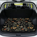 Floral Mushroom Beach Trunk Mat 29"x39" by Darisoco