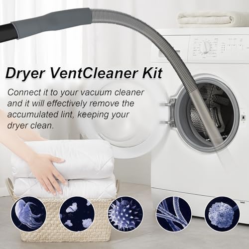 Upgraded Dryer Vent Cleaner Kit: Universal Vacuum Hose Attachment - Image 5