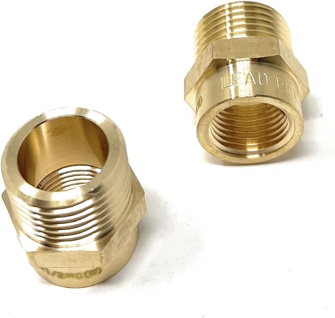Cascada Lead-Free Brass Adapter, G Thread British BSPP Male to NPT Female |) - Image 6