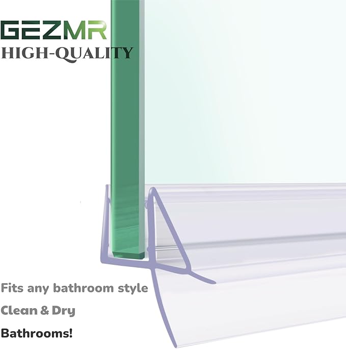 2-Pack Shower Door Bottom Seal Glass Shower Door Seal Strip - Image 3