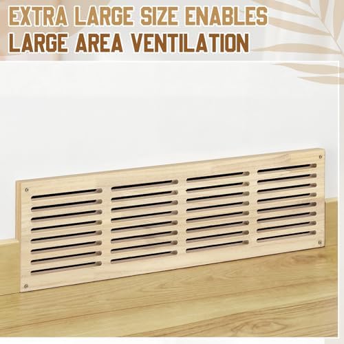 Colingmill 1 Pcs Decorative Return Air Vent Cover 32 x 8.5 x 3/4 Inch Natural - Image 6