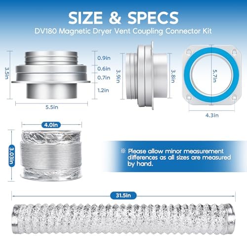 DV180 Magnetic Dryer Vent Coupling Connector Kit - Image 2