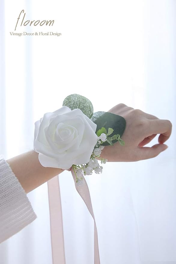 Artificial Flowers 50pcs Realistic White Foam Fake Roses - Image 2