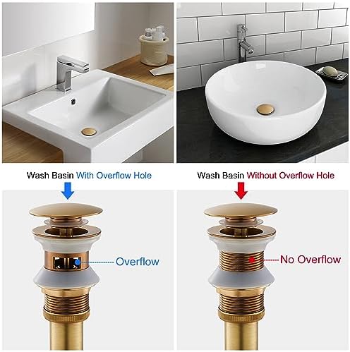 Solid Brass Bathroom Sink P-Trap Complete Set, Adjustable 1-1/4 Bottle Trap - Image 5