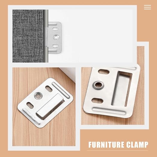 Angoily 100Pcs Wall Buckle, Interlocking Panel Clips PVC Wood Wallboard | 1.69" - Image 6