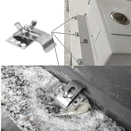 10Pcs 304 Stainless Steel Heavy Duty Sink Clips Kit, Kitchen Bathroom Epoxy - Image 4