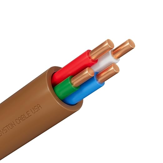 Syston 18/4 Thermostat Doorbell HVAC Heating Control Cable Wire, 100% Solid by SystonCableTechnology