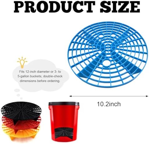 Yourkar 2 PCS Car Wash Bucket Inserts, Plastic Vehicle Wash Bucket Insert - Image 2