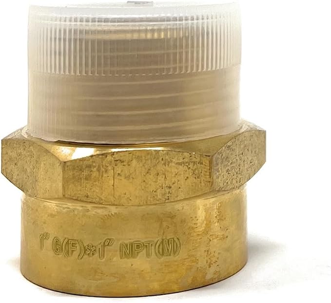 Cascada 1" G Thread Female to 1" NPT Thread Male Pipe Fitting Adapter - Image 6