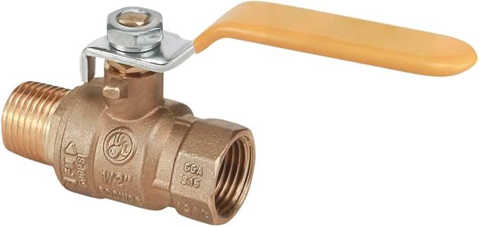 Midline Valve 822MF256 Premium Brass Full Port Ball Valve 3/4 in. FIP x MIP by MidlineValve