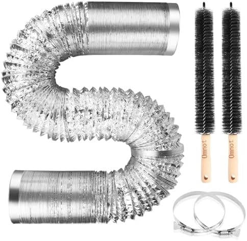 Omont 4 Inch 26FT Dryer Vent Hose, Flexible Insulated Aluminum Duct by Omont