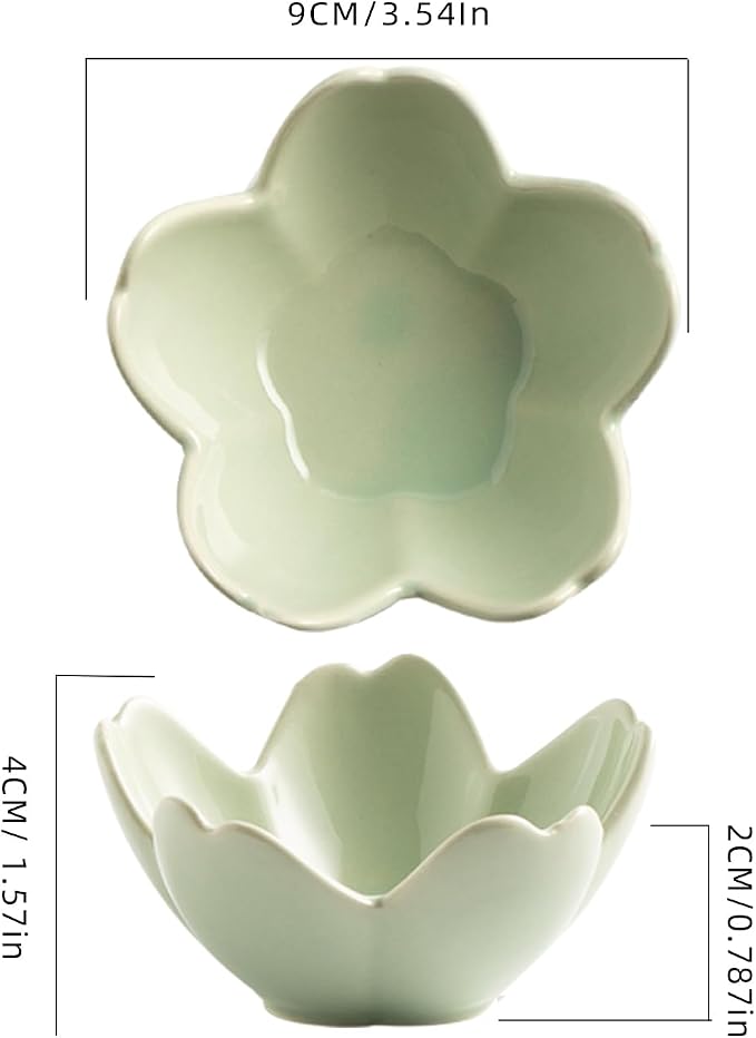Floral Ceramic Jewelry Tray, 3.5" Ring Holder Trinket Bowl | Petite bowl keeps - Image 2