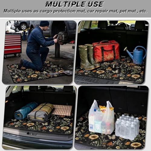 Floral Mushroom Beach Trunk Mat 29"x39" - Image 3