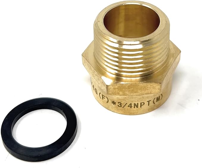 G Thread 3/4" Female to NPT Thread 3/4" Male Pipe Fitting Adapter by CascadaShowers