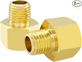 Hooshing 2PCS Brass Pipe Fitting 1/4" NPT Male to 3/8" NPT Female Reducer by Hooshing