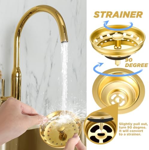 Norme 5 Pcs 3-1/2" Kitchen Sink Drain - Image 3