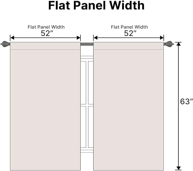 H.VERSAILTEX Blackout Curtains Thermal Insulated Window Treatment Panels Room - Image 6