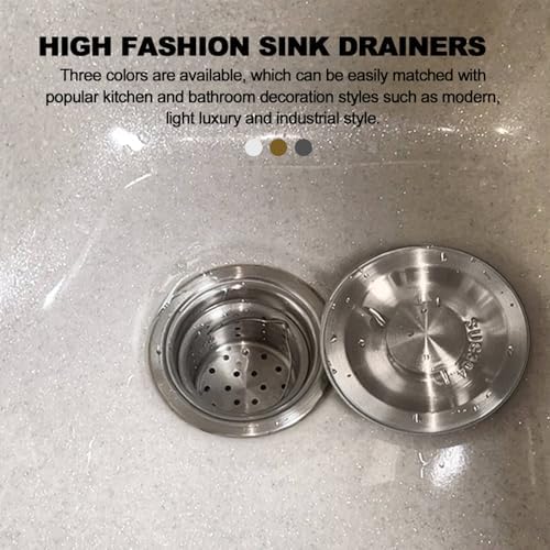 QuiLanTu 3 1/2" Kitchen Sink Drain Kit Replacement Sink Drain Assembly - Image 2