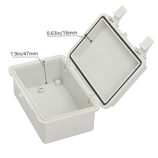 Zulkit 2pcs Junction Box ABS Plastic Dustproof Waterproof IP65 Electrical Boxes - Image 4