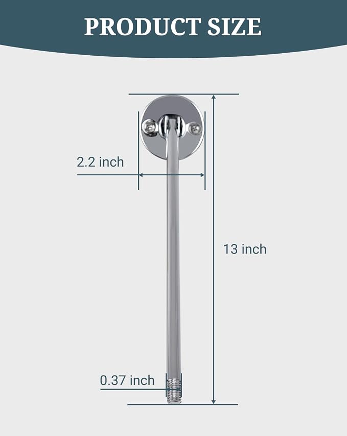 Mop Sink Faucet Support Rod Wall Bracket 180° Swing Installation Kit - Image 2