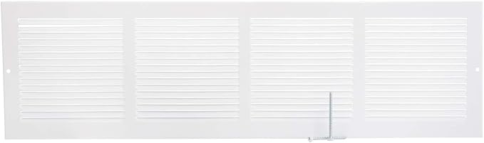 Imperial RG0077 Louvered Steel Painted Baseboard Return Air Grille, 24 x 6-Inch - Image 3