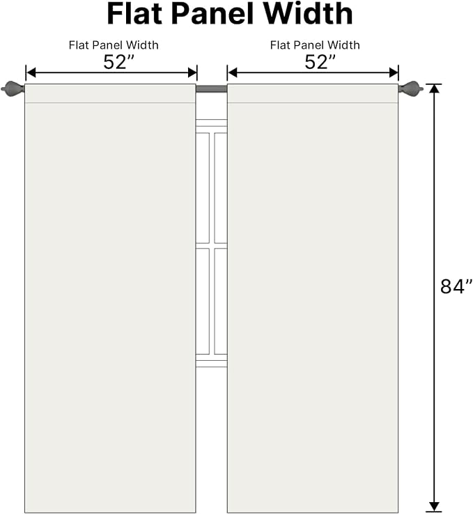 H.VERSAILTEX Blackout Curtains Thermal Insulated Window Treatment Panels Room - Image 6