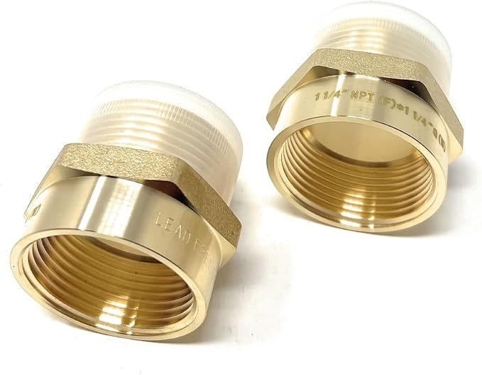Cascada Lead-Free Brass Adapter, G Thread British BSPP Male to NPT Female |) - Image 2