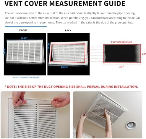 30'' x 20'' Return Air Grille Return Vent Cover - Image 6