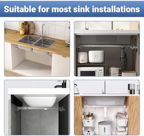 Adjustable Sink Support | Kitchen Undermount Sink Brackets | 20.1-55.1 inches - Image 7