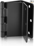 12 Pack Offset Hinges Black Expandable Door Hinges 3.5 Inch Heavy Duty Full by Haidms