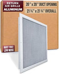 Fits 20x20 Duct Opening | Aluminum Eggcrate Return Air Grille | Low Noise & by Handua