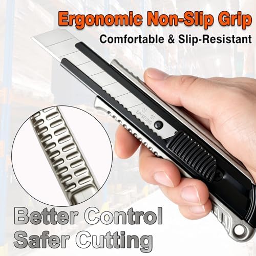 18mm Premium Alloy Handle Utility Knife, - Image 5