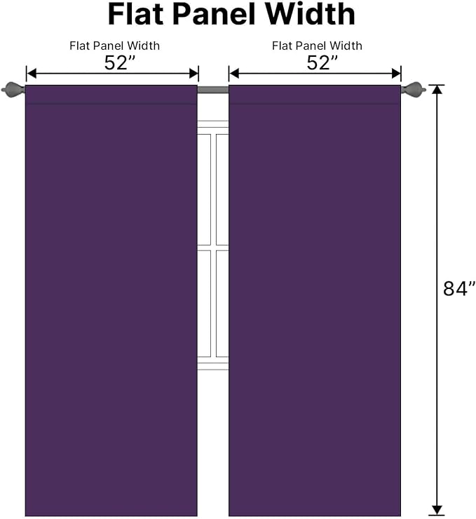 H.VERSAILTEX Blackout Curtains Thermal Insulated Window Treatment Panels Room - Image 7