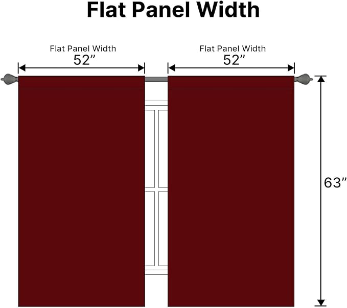 H.VERSAILTEX Christmas Blackout Curtains Thermal Insulated Window Treatment - Image 7