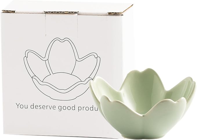 Floral Ceramic Jewelry Tray, 3.5" Ring Holder Trinket Bowl | Petite bowl keeps - Image 9