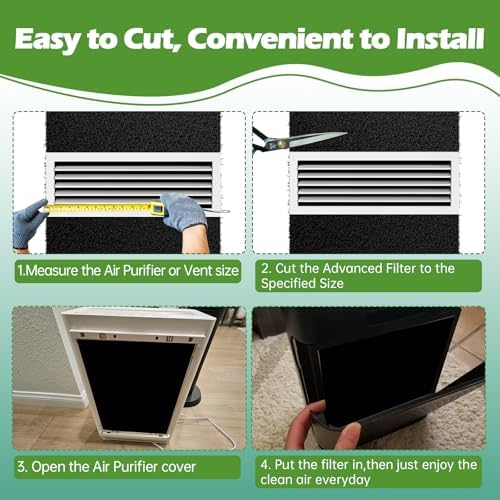 Cut to Fit Carbon Air Purifier Filter Roll, Carbon Pad Replacement - Image 6